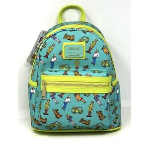 Loungefly Scooby Doo All Over Print Mini Backpack Shaggy Daphne Velma Fred NWT